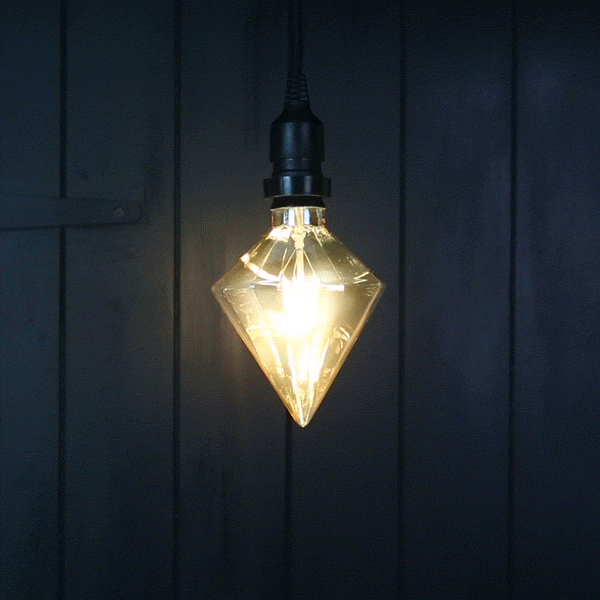 FestoonPro® 4W E27 Fully Dimmable Vintage Tinted Crystal Filament Style, Warm White LED Light Bulb