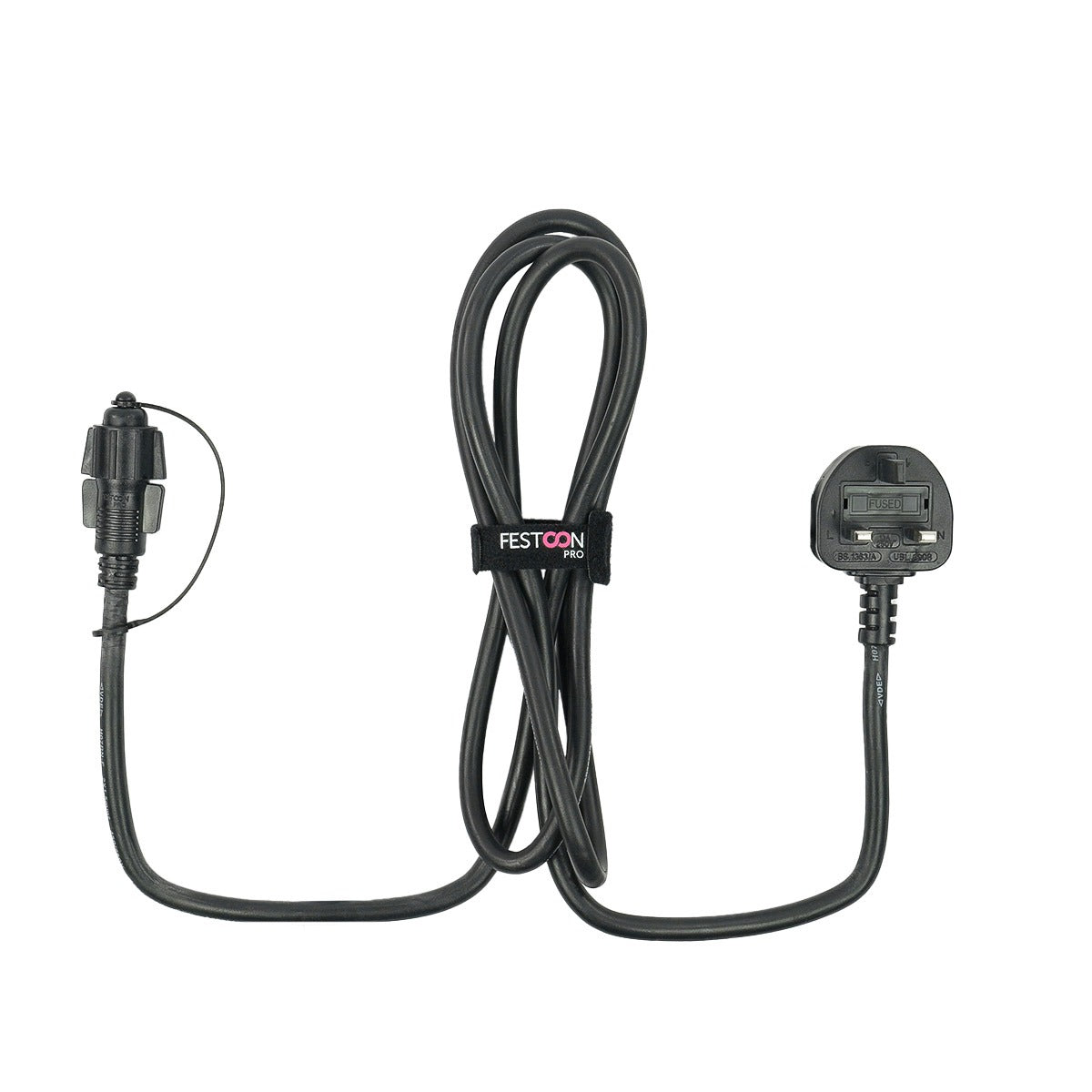 FestoonPro® FestoonPro 2m Black Starter Cable for E27 and B22 Festoon Belts