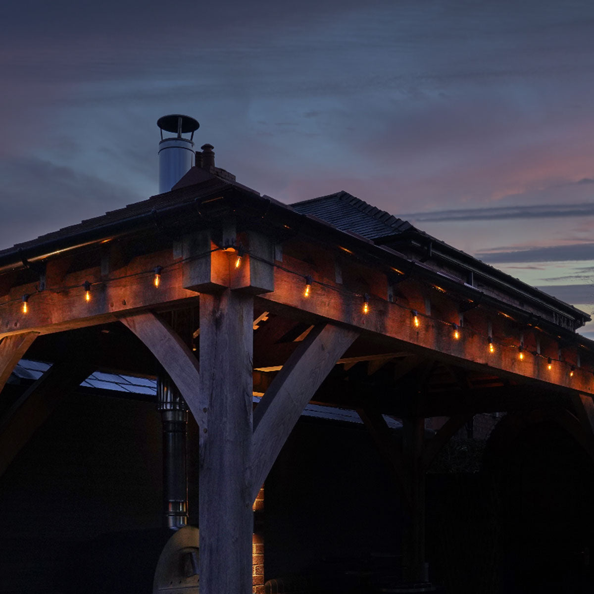 FestoonPro® E14 Flame Bulb Festoon, Connectable