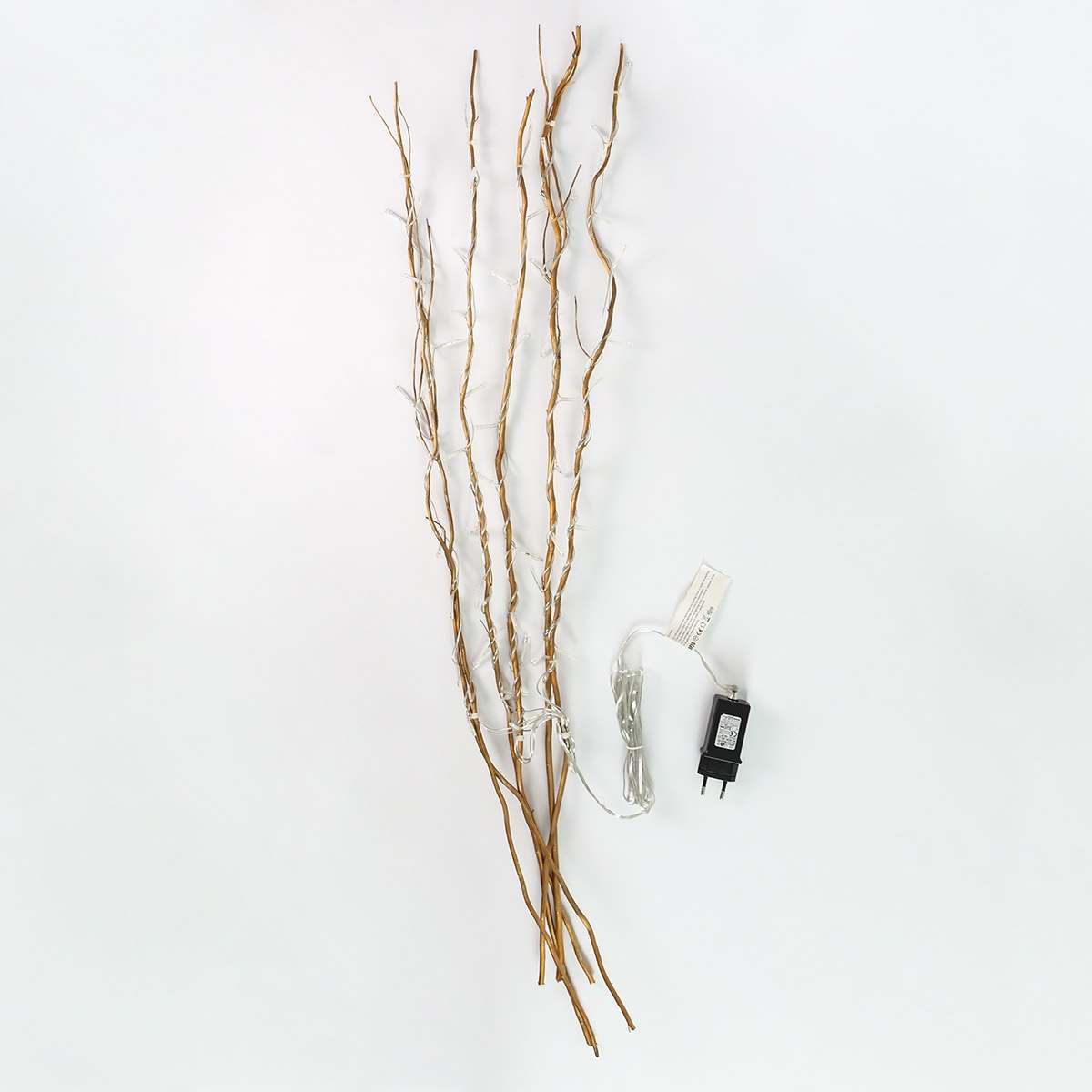 7 Decorative Willow Twig Lights, 50 Warm White LEDs