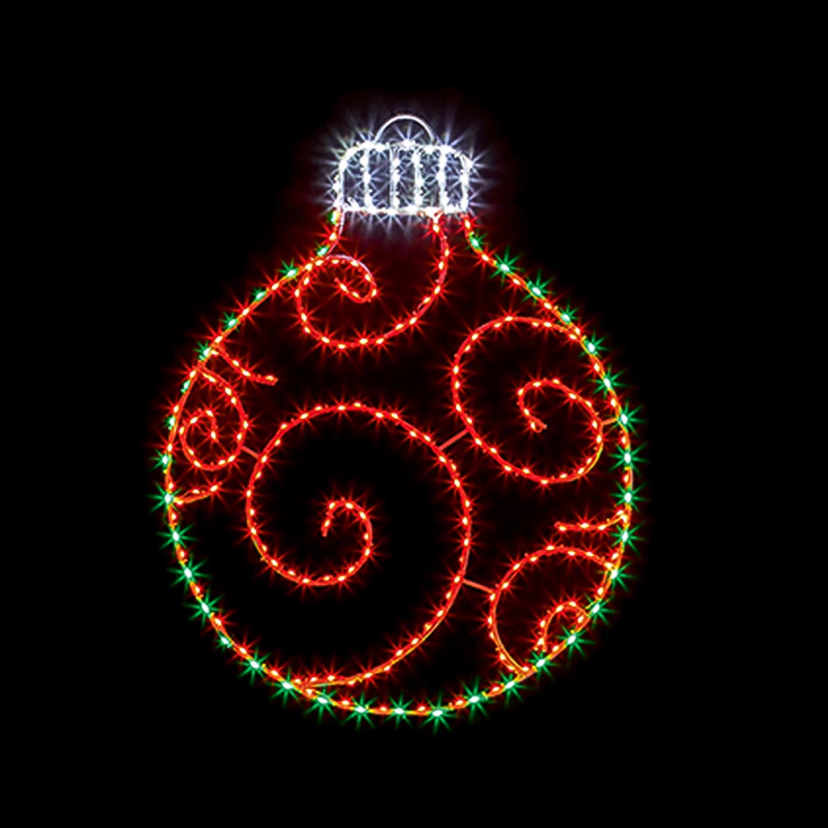 76cm Flexibright Twinkle Bauble Outdoor Christmas Silhouette