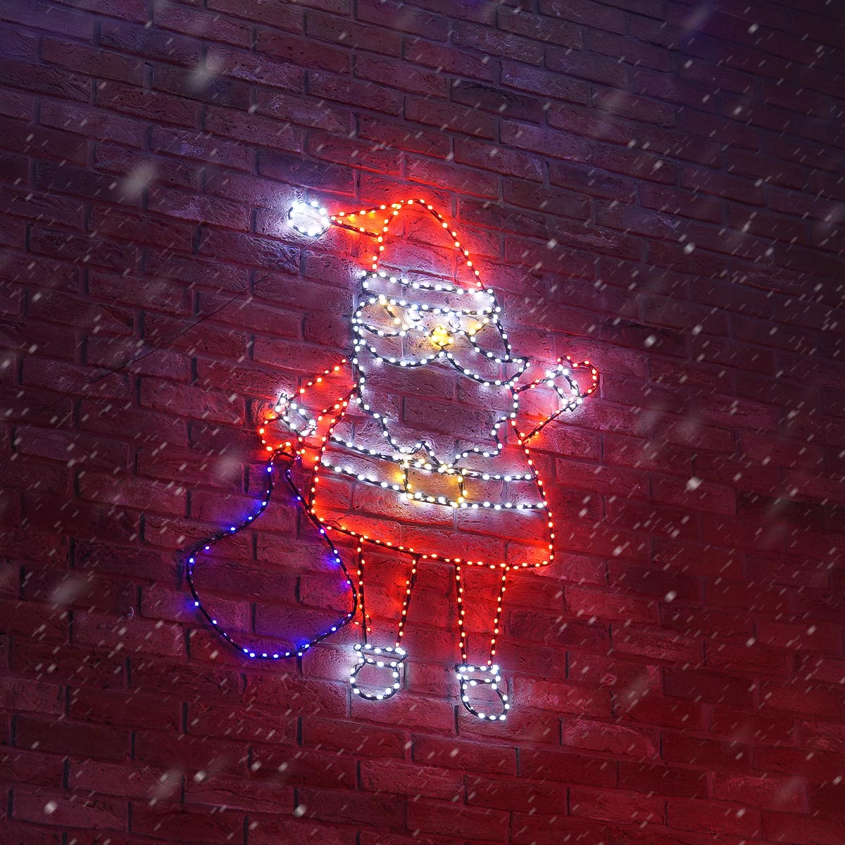 Outdoor Flexibright Twinkle Santa Christmas Motif