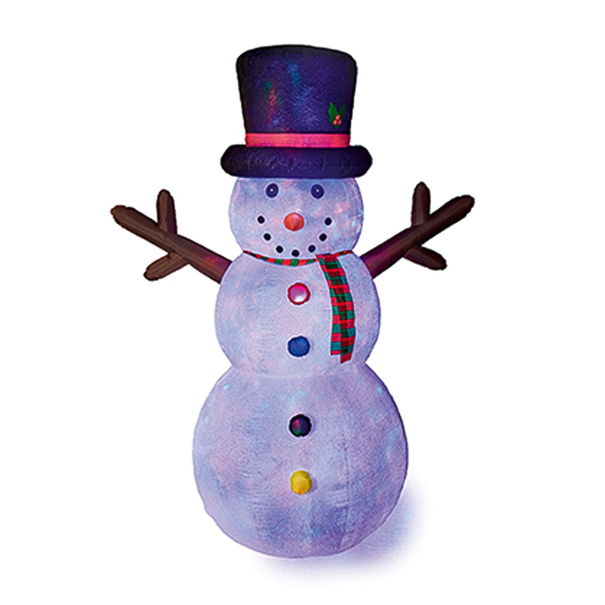 3.6m Outdoor Plush Snowman Inflatable Christmas Figure