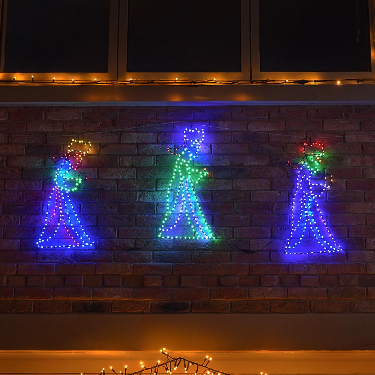 Outdoor Flexibright Twinkle 3 Kings Silhouette