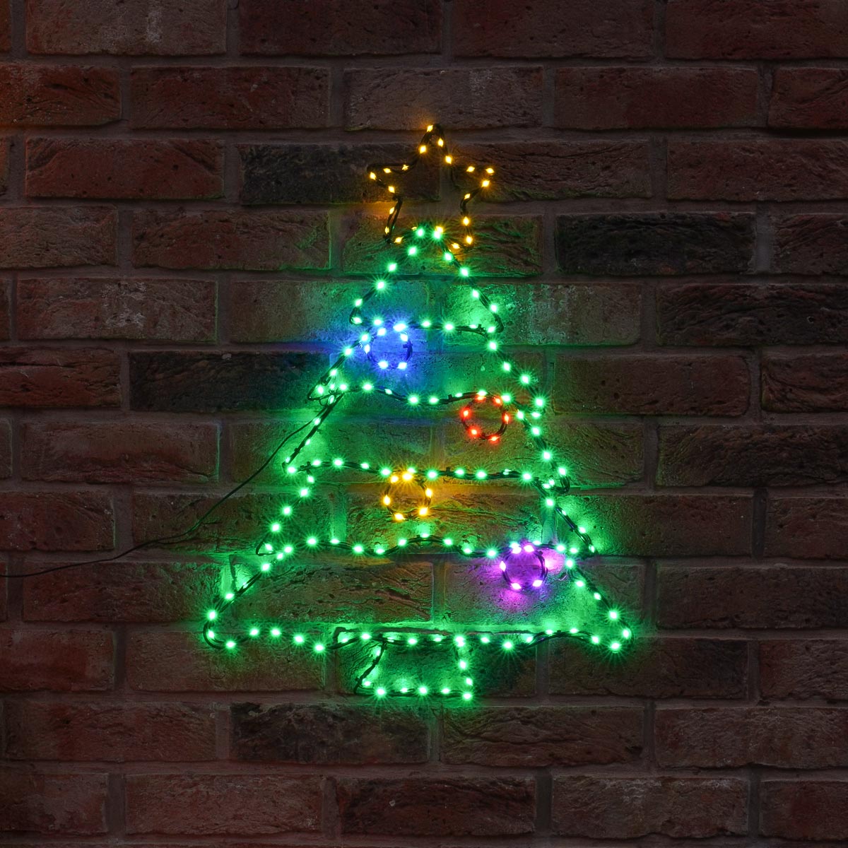 60cm Flexibright Twinkle LED Outdoor Christmas Tree Silhouette