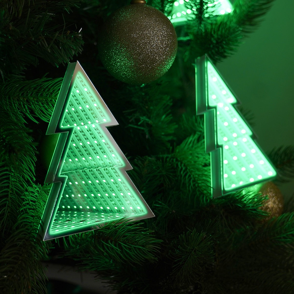 2m Tree Infinity Mirror Christmas Fairy Lights