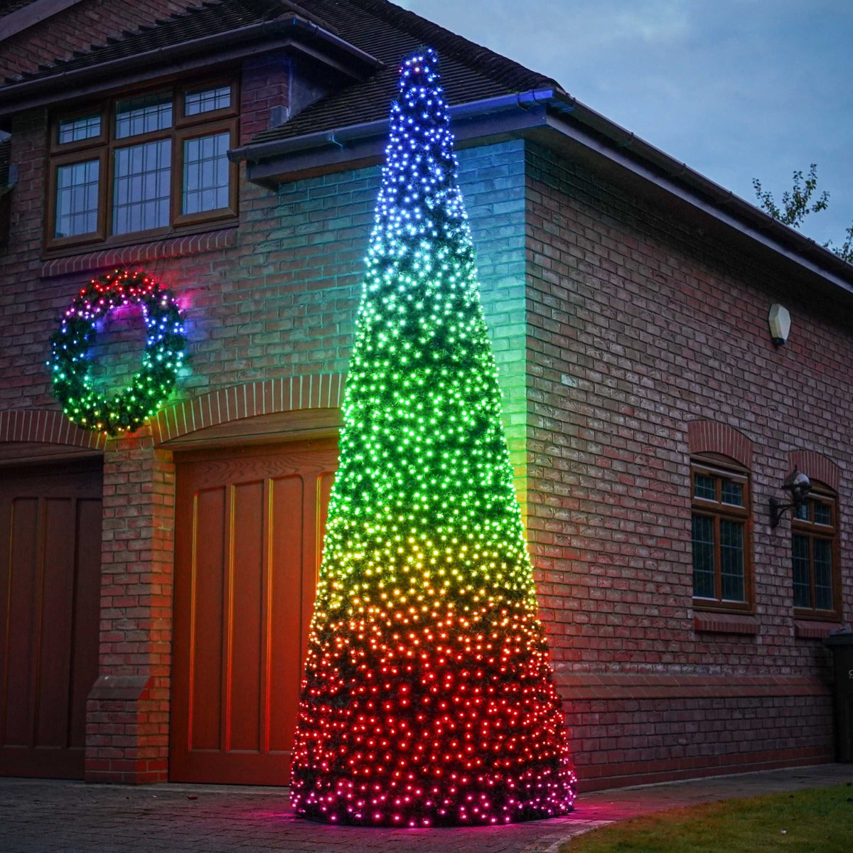 6m Outdoor Commercial Smart App Controlled Twinkly Plus Christmas Cone Tree