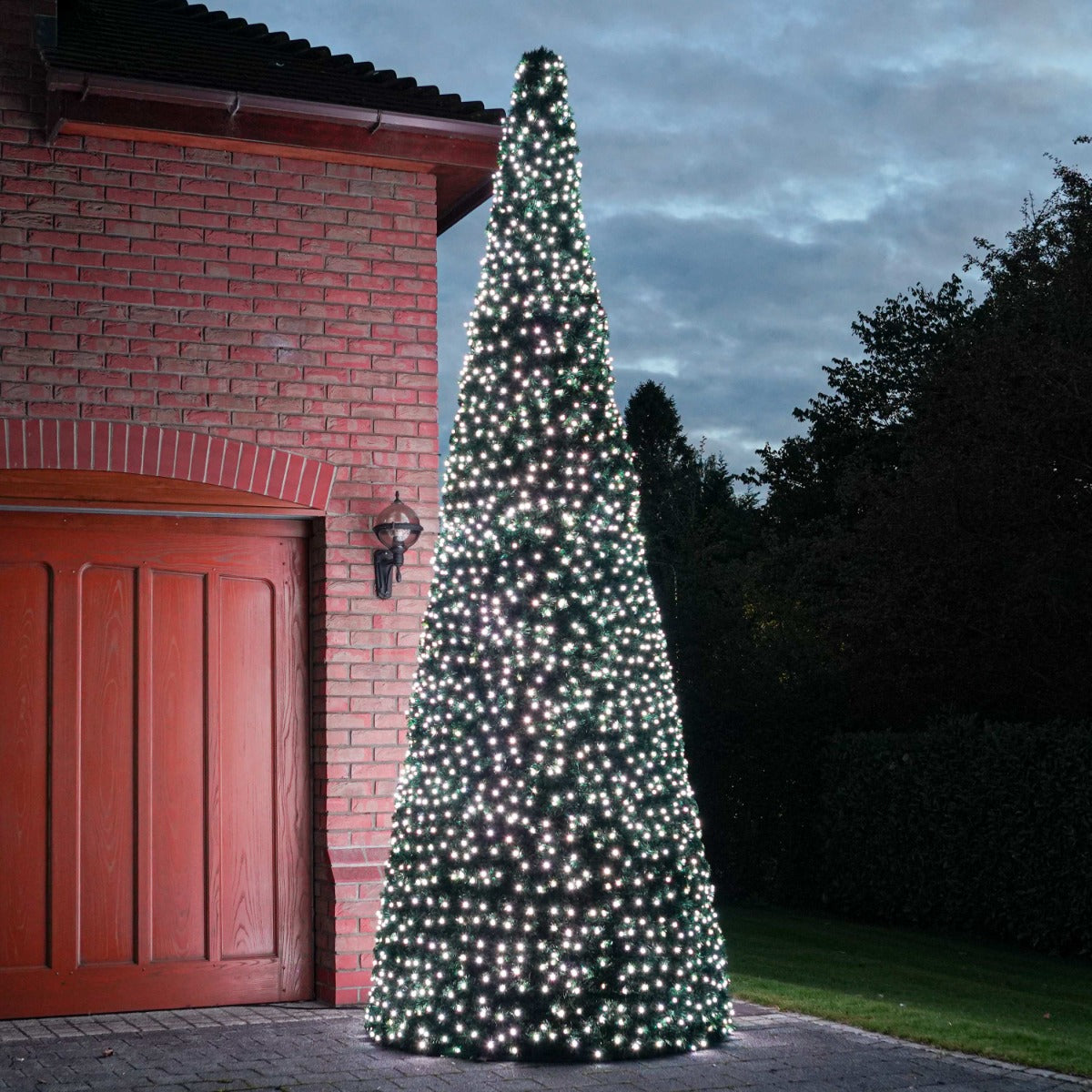 ConnectGo® 4m Pre Lit Commercial Cone Outdoor Christmas Tree