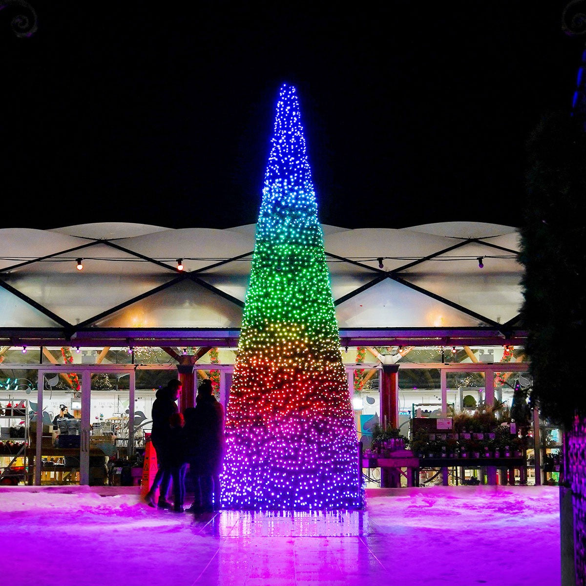 6m Outdoor Commercial Smart App Controlled Twinkly Plus Christmas Cone Tree