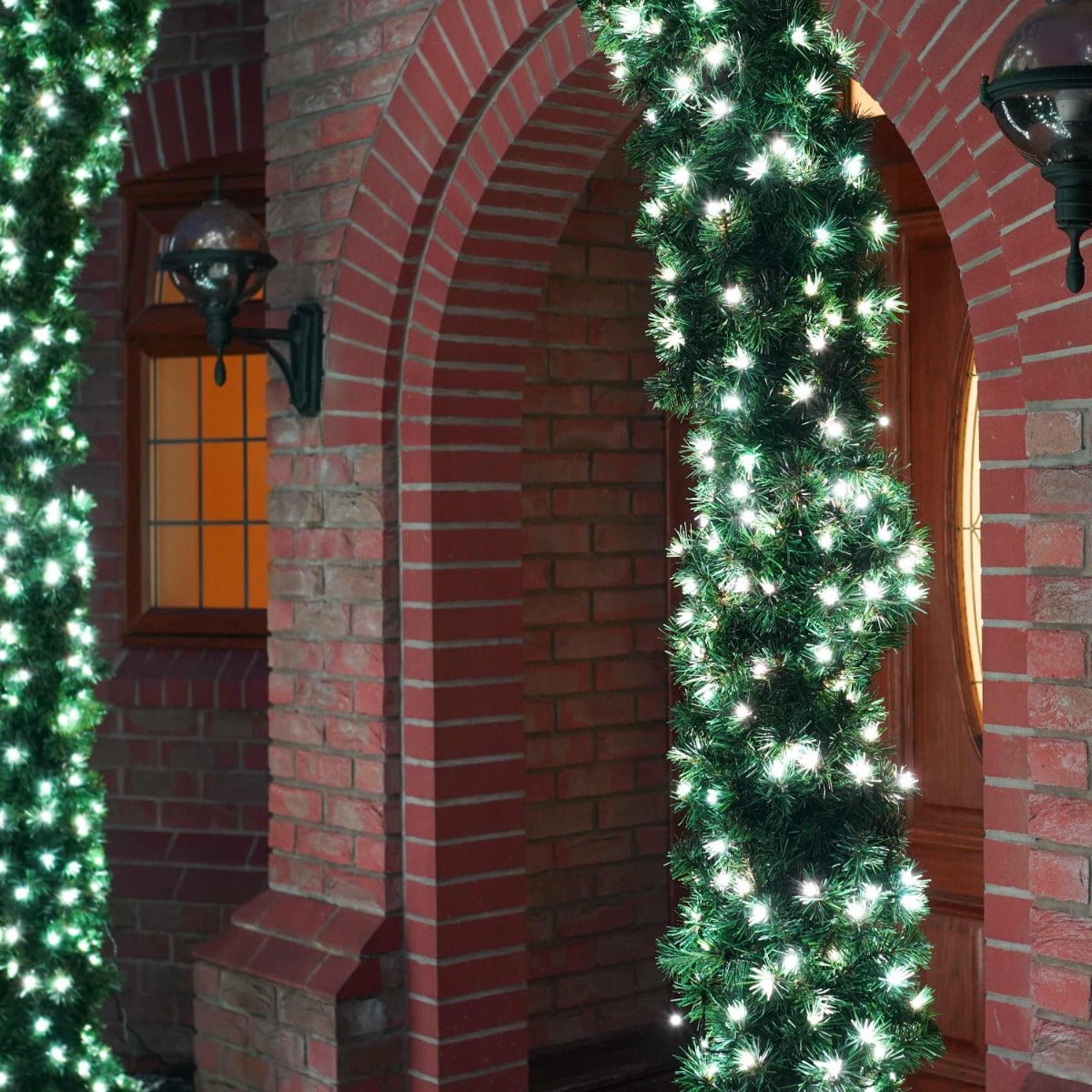 ConnectGo® 2.5m Outdoor Green Commercial Christmas Pre Lit Archway