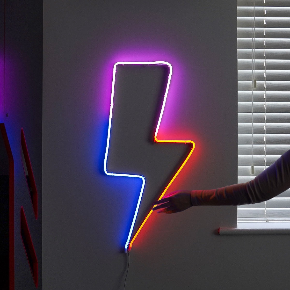 73cm Smart App Controlled Twinkly Indoor Flex lightning Bolt Silhouette - Gen II