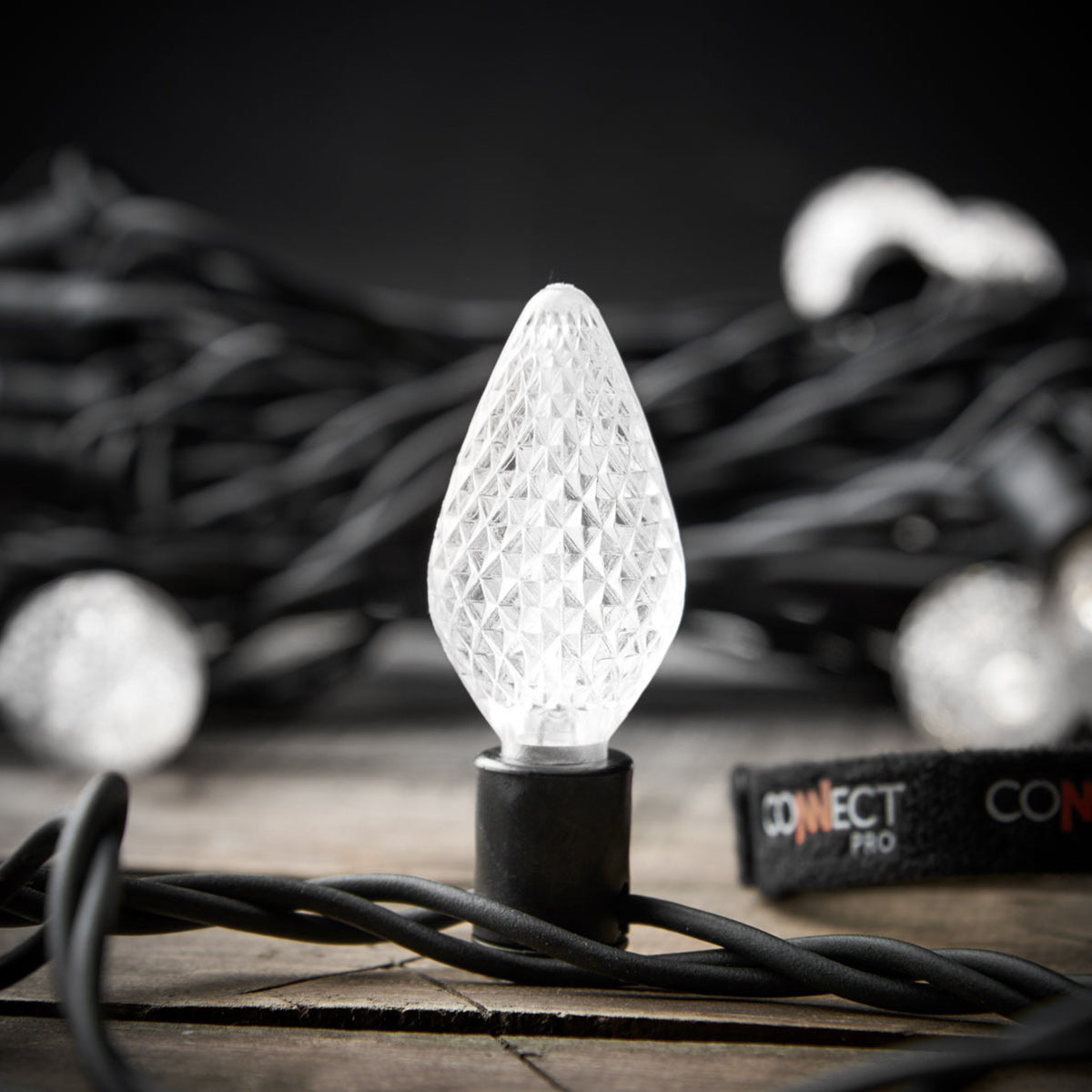 large-pinecone-string-lights-connectable-black-rubber-cable