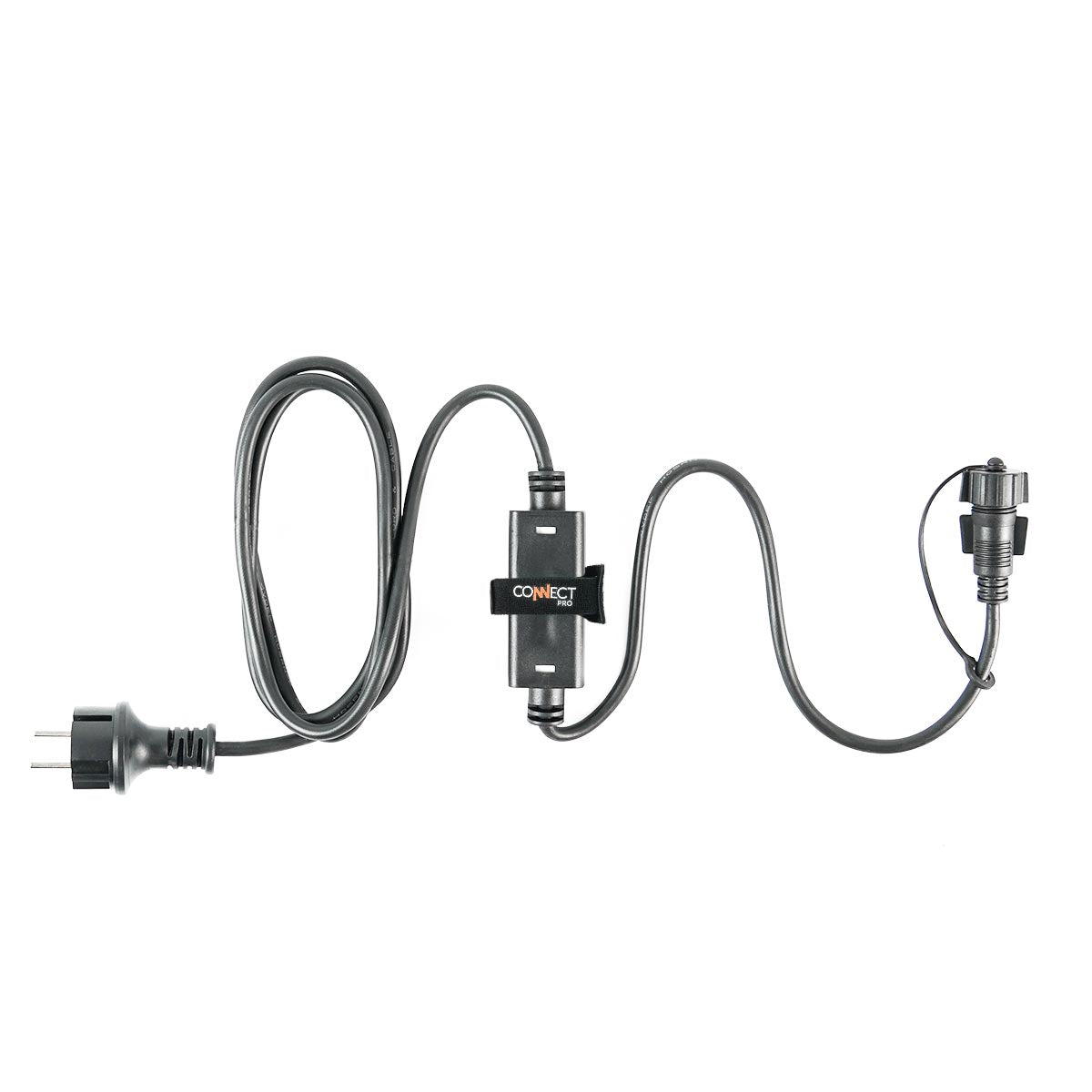 ConnectPro® 2m Starter Cable with EU Plug, Black or White - Powers up to 7600 LEDs
