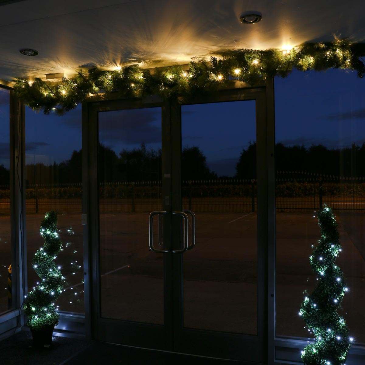 ConnectPro® Outdoor LED Garland, Connectable, Black Rubber Cable