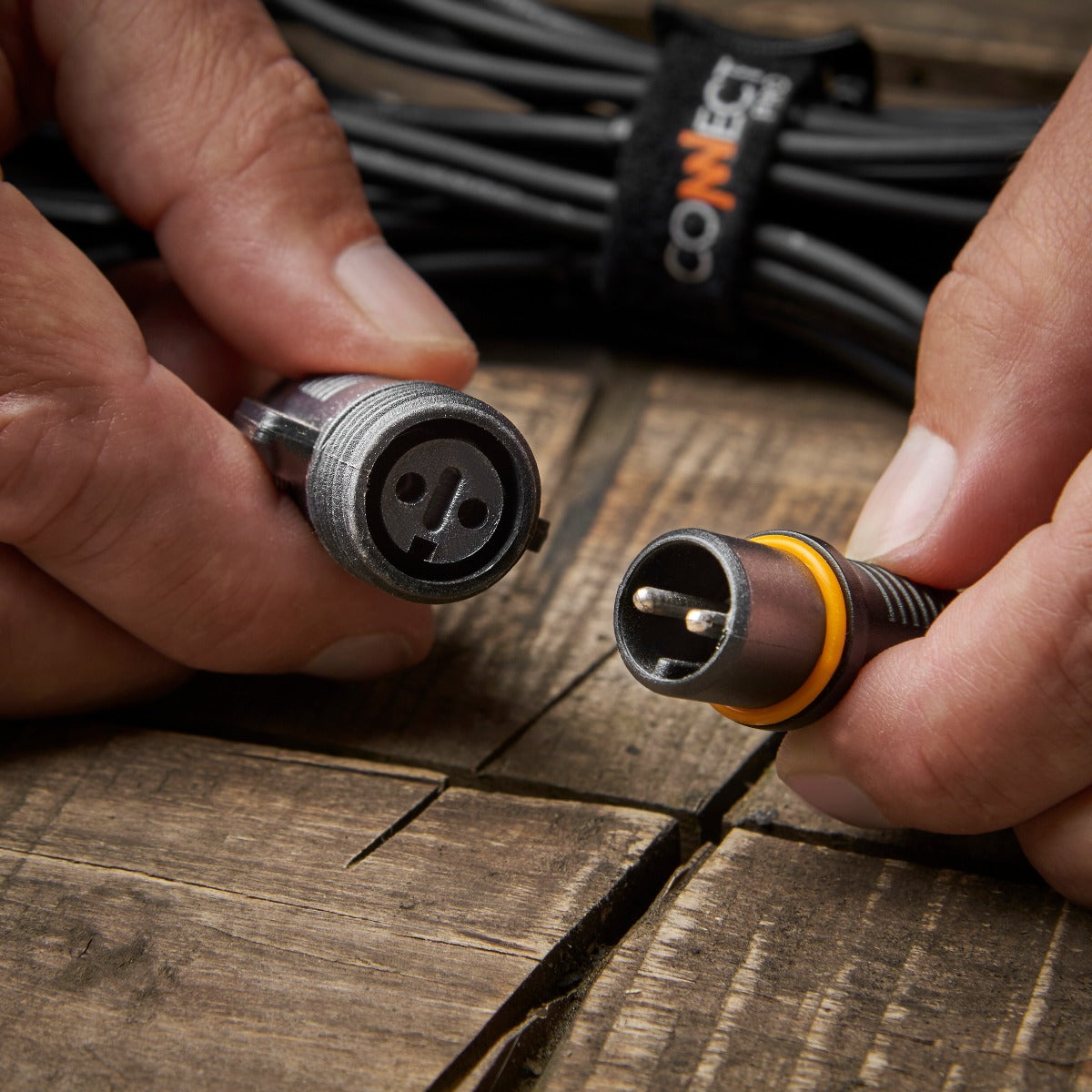 Connectable Festoon Lights with A60 Filament Effect Bulbs on Black Rubber Cable