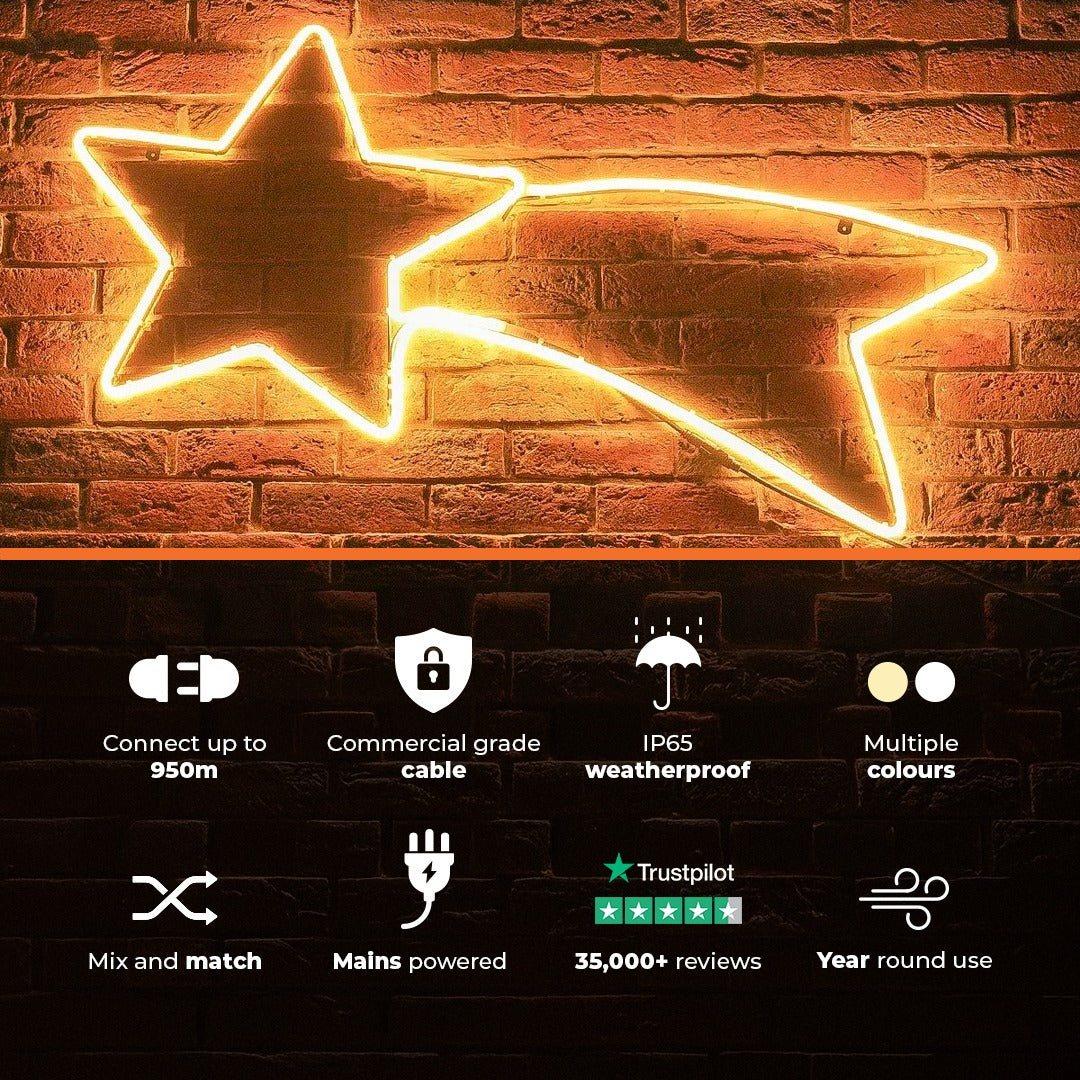 ConnectPro® 1.2m Connectable LED Neon Flex Outdoor Shooting Star Light