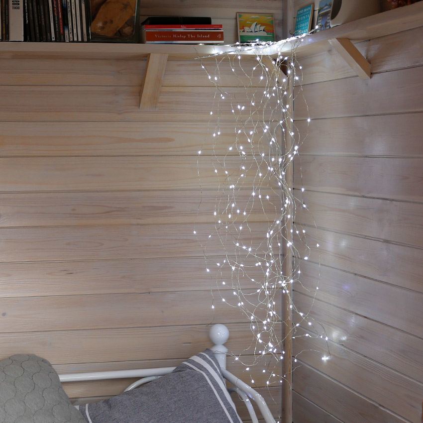 Plug In Multi Strand Firefly Wire Lights, Flash Bulb LEDs