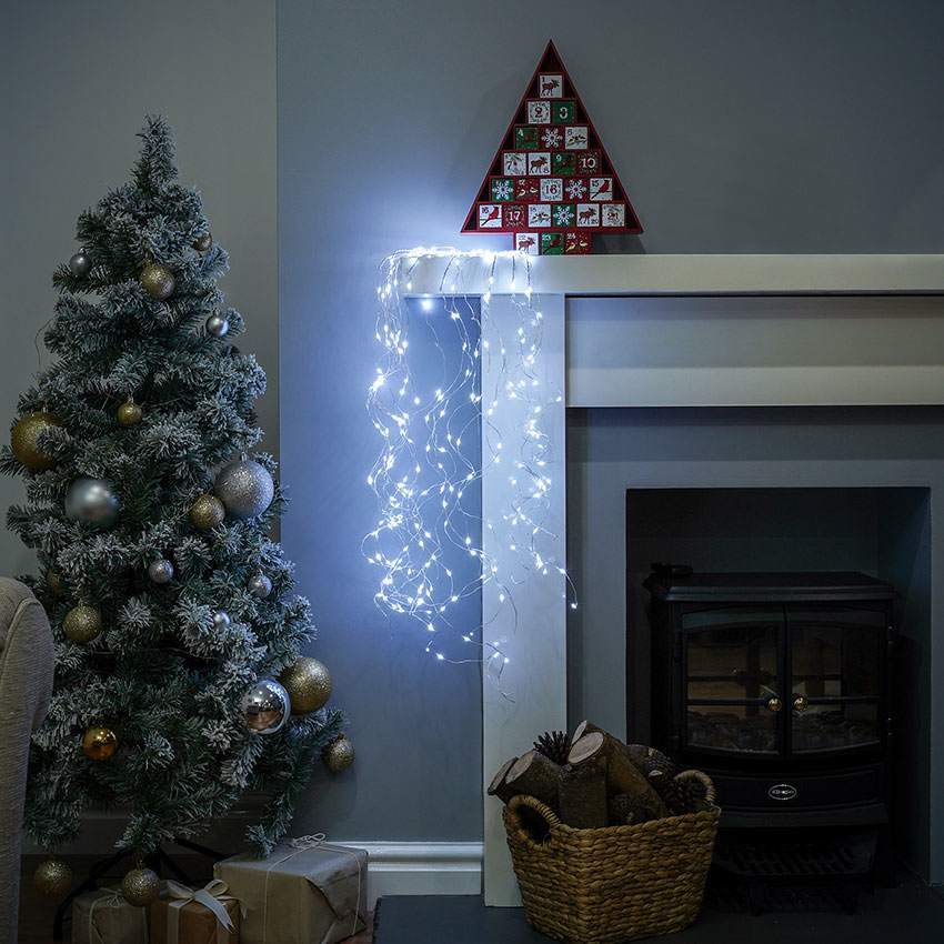 Plug In Multi Strand Firefly Wire Lights, Flash Bulb LEDs