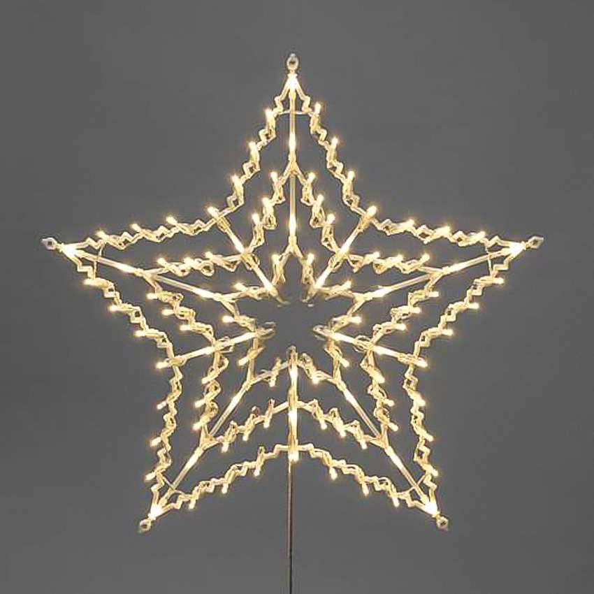 55cm Plug In Hanging LED Star Silhouette