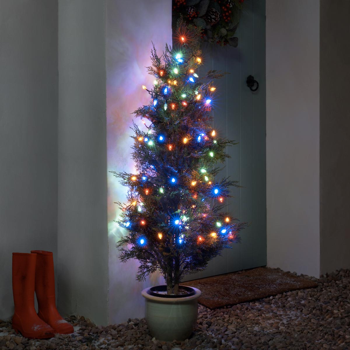 Indoor & Outdoor Traditional Diamond Christmas Tree Fairy Lights
