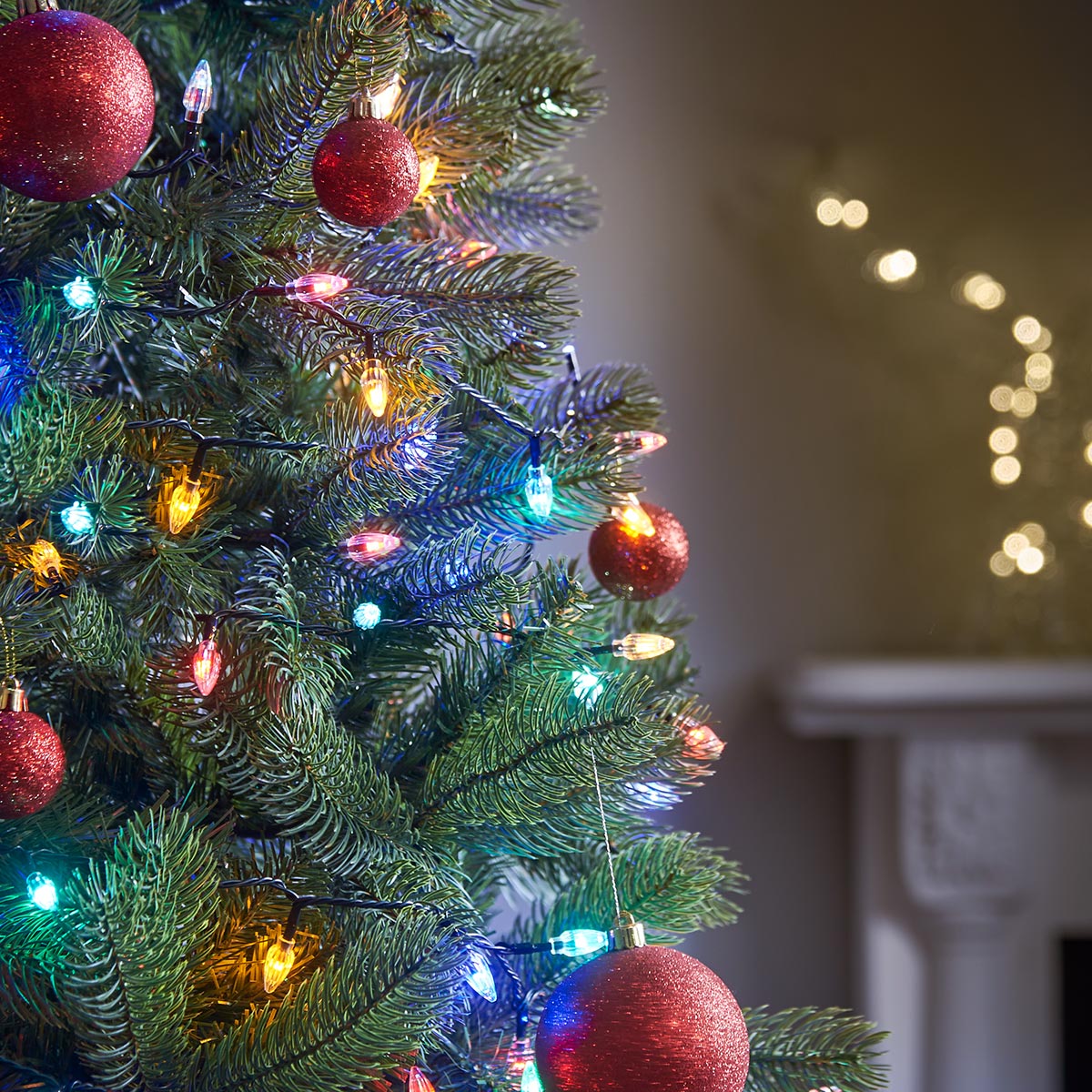 Indoor & Outdoor Traditional Diamond Christmas Tree Fairy Lights