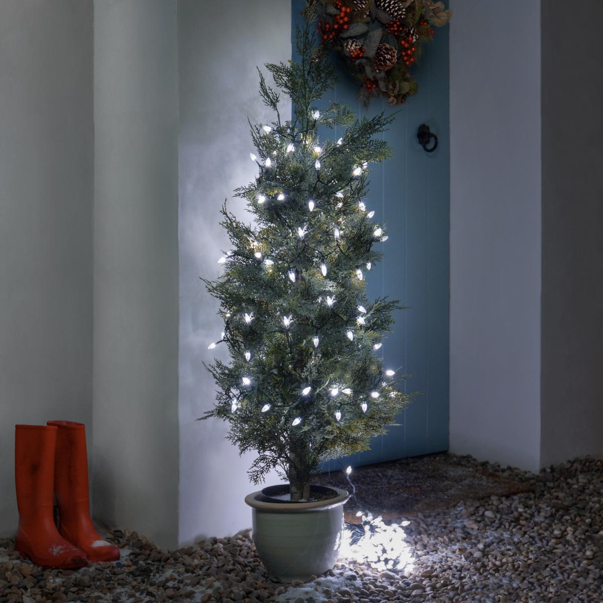 Indoor & Outdoor Traditional Diamond Christmas Tree Fairy Lights