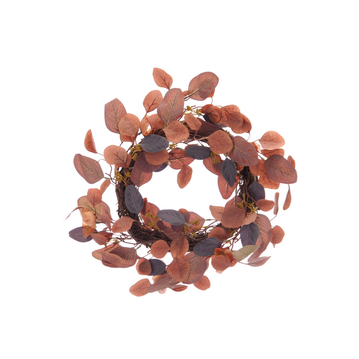 45cm Rustic Brown Leaf Wreath