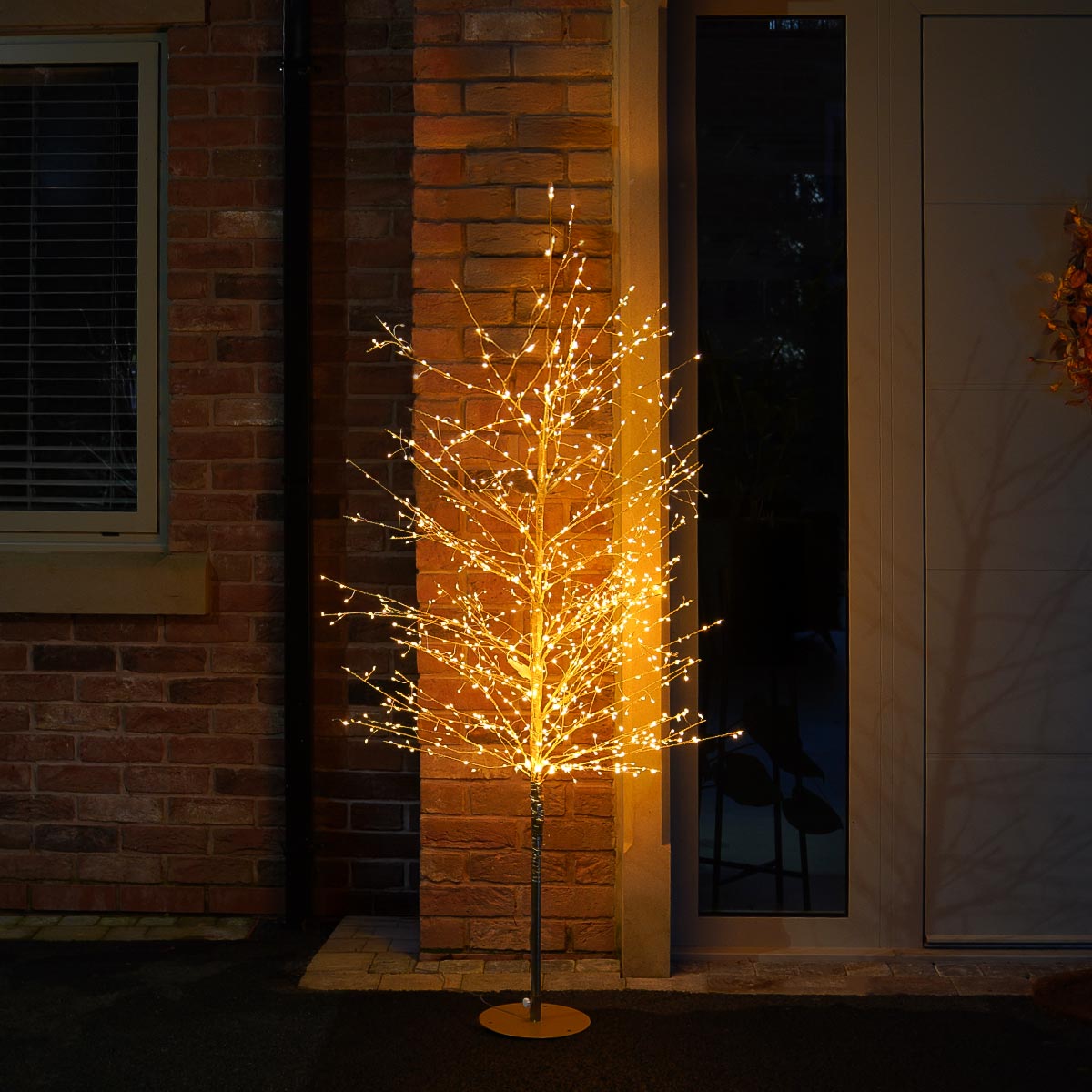 Gold LED Micro Dewdrop Tree with Warm White LEDs