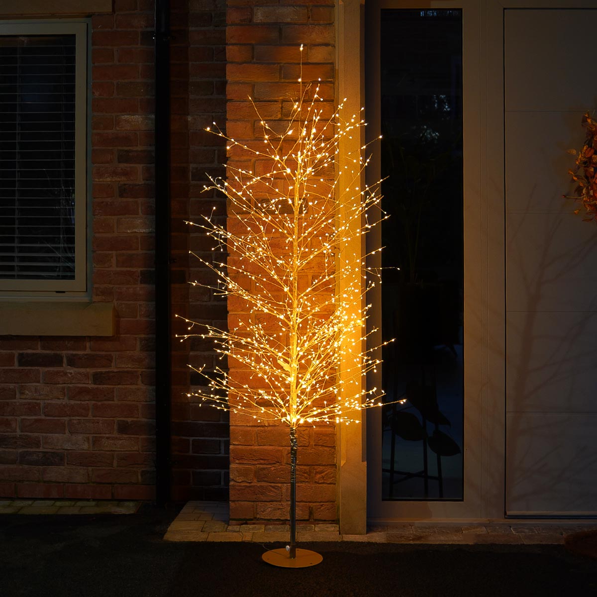 Gold LED Micro Dewdrop Tree with Warm White LEDs