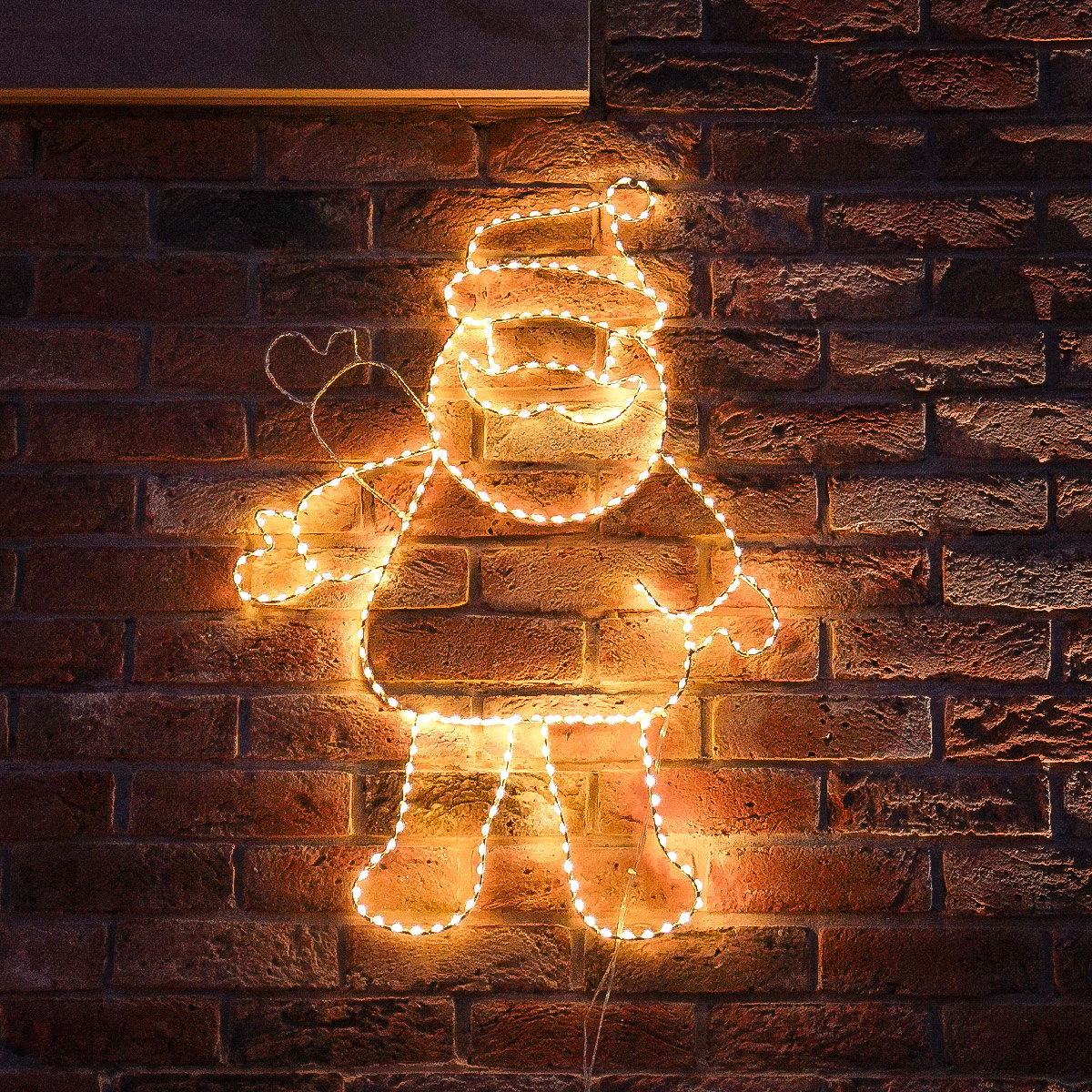 80cm LED Waving Santa Outdoor Christmas Silhouette