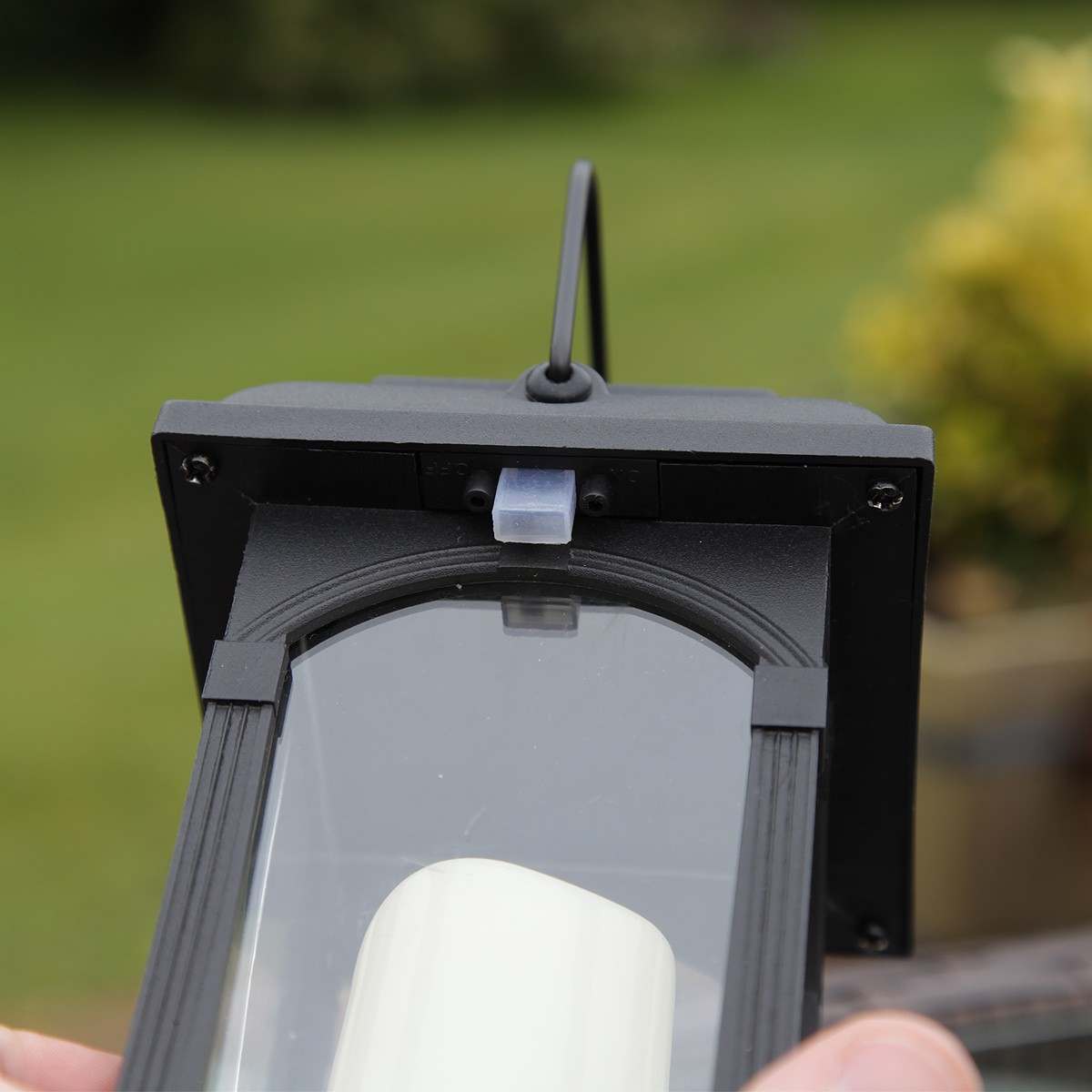 2 Solar Powered Lanterns With Flickering LED Candles 15cm