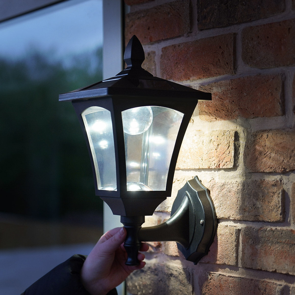 Outdoor Solar Security Wall Light 34cm