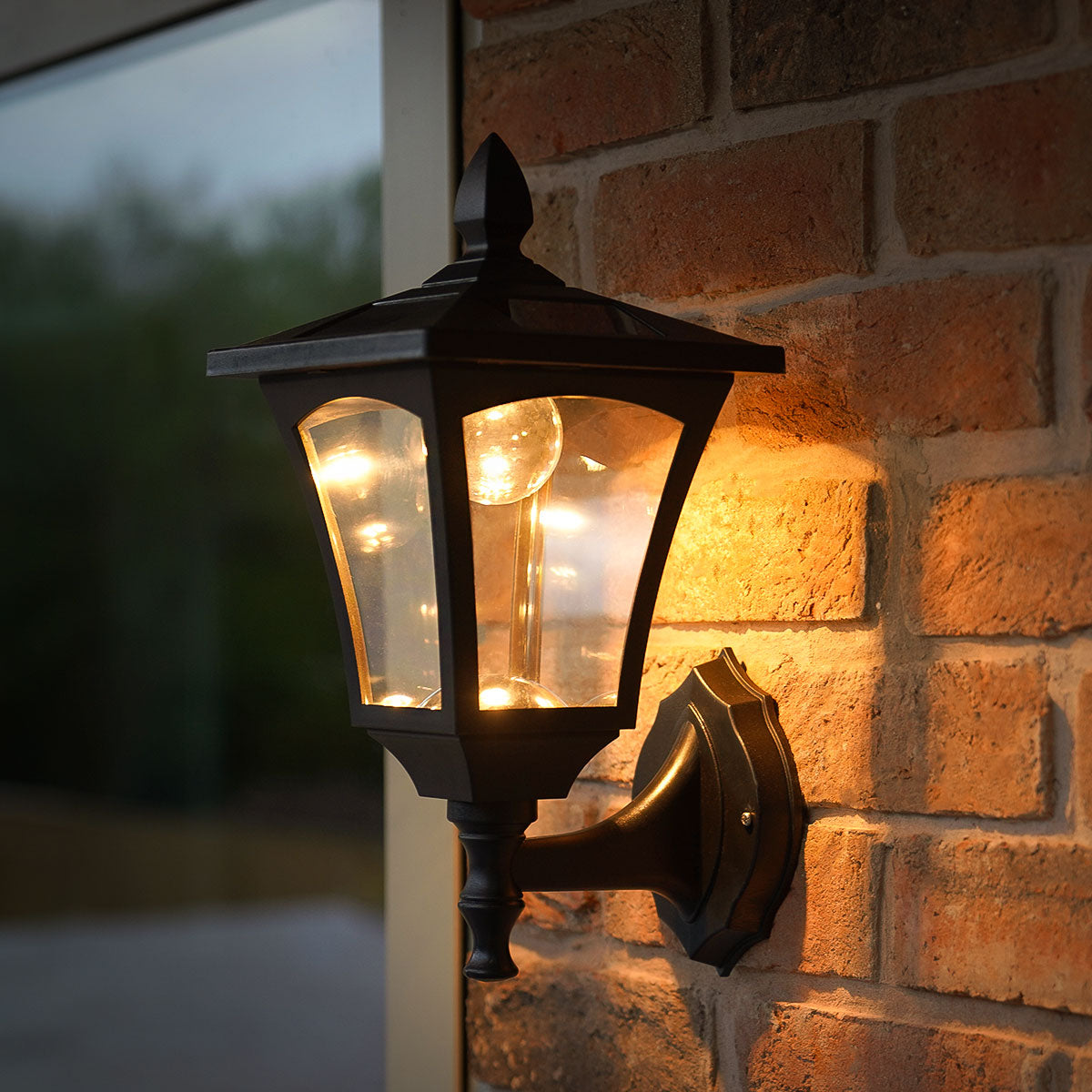 Outdoor Solar Security Wall Light 34cm
