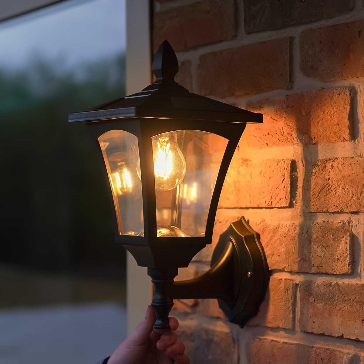 Solar Wall Light Filament Effect LEDs 34cm