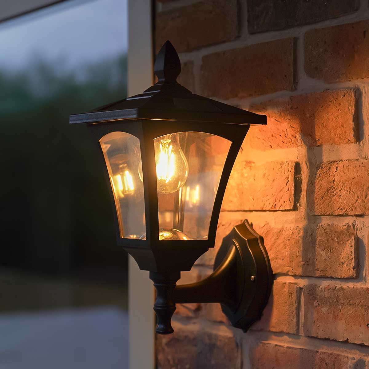 Solar Wall Light Filament Effect LEDs 34cm