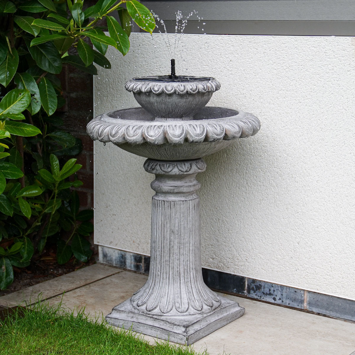 LED Solar Water Feature Victoriana Tiered 80cm
