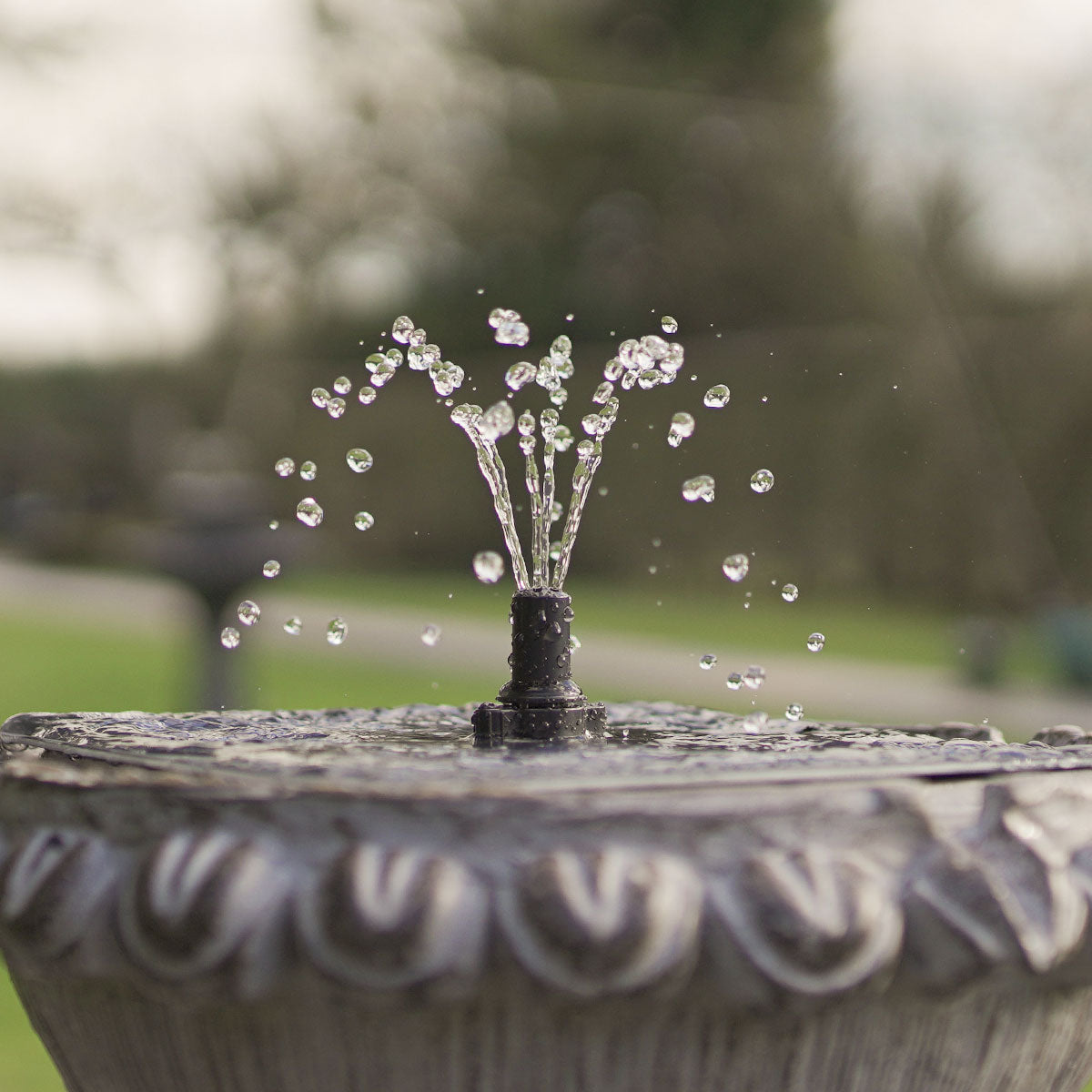 LED Solar Water Feature Victoriana Tiered 80cm