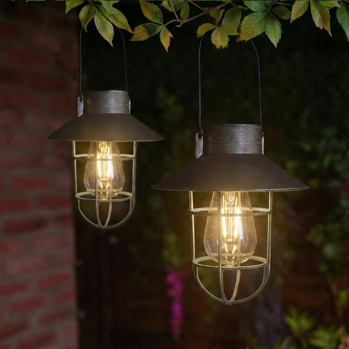 Fisherman Solar Hanging Lantern Filament Effect 21cm
