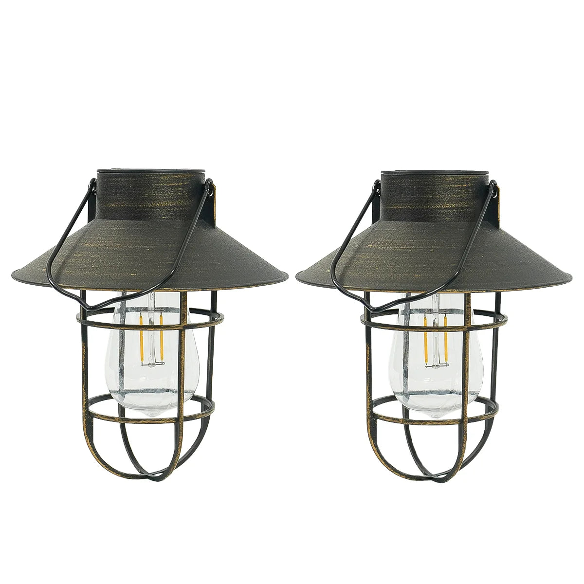 Fisherman Solar Hanging Lantern Filament Effect 21cm