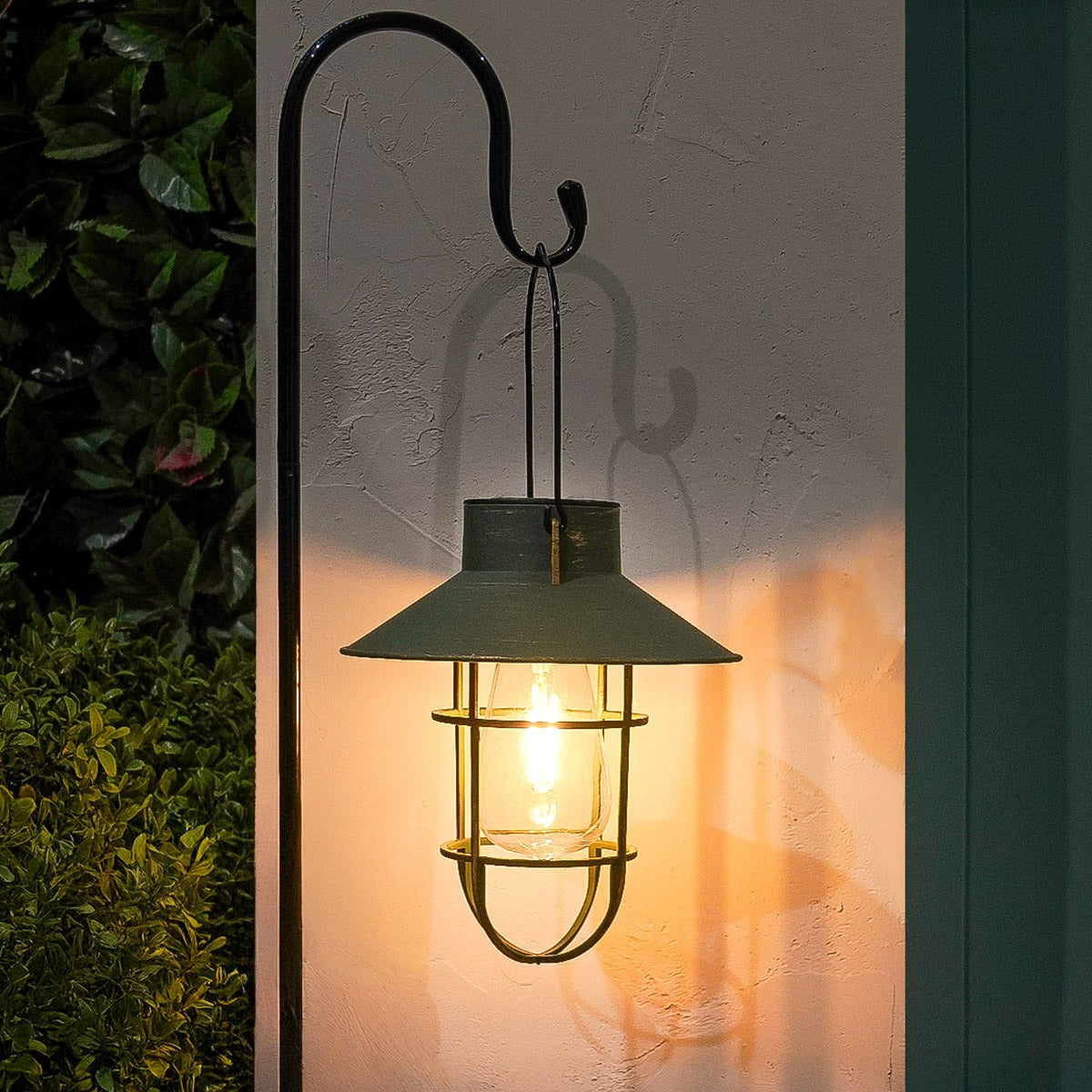 Fisherman Hanging Lantern Solar Stake Light Filament Effect