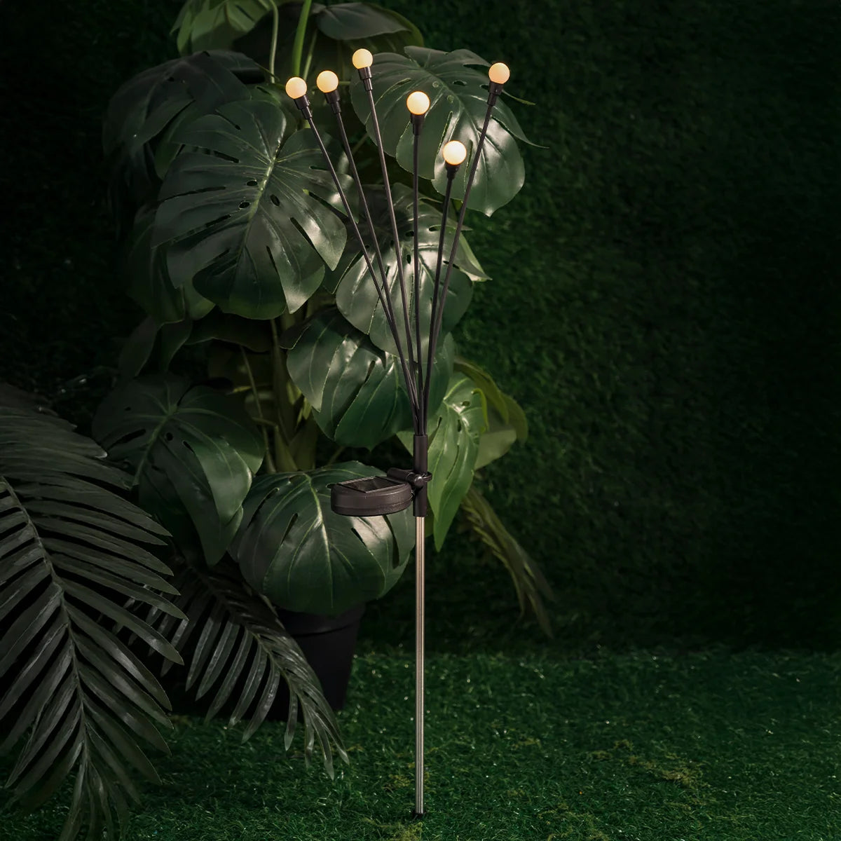 2-Pack Swaying Berries Solar Stake Lights - 65cm Warm White Outdoor Garden Lights