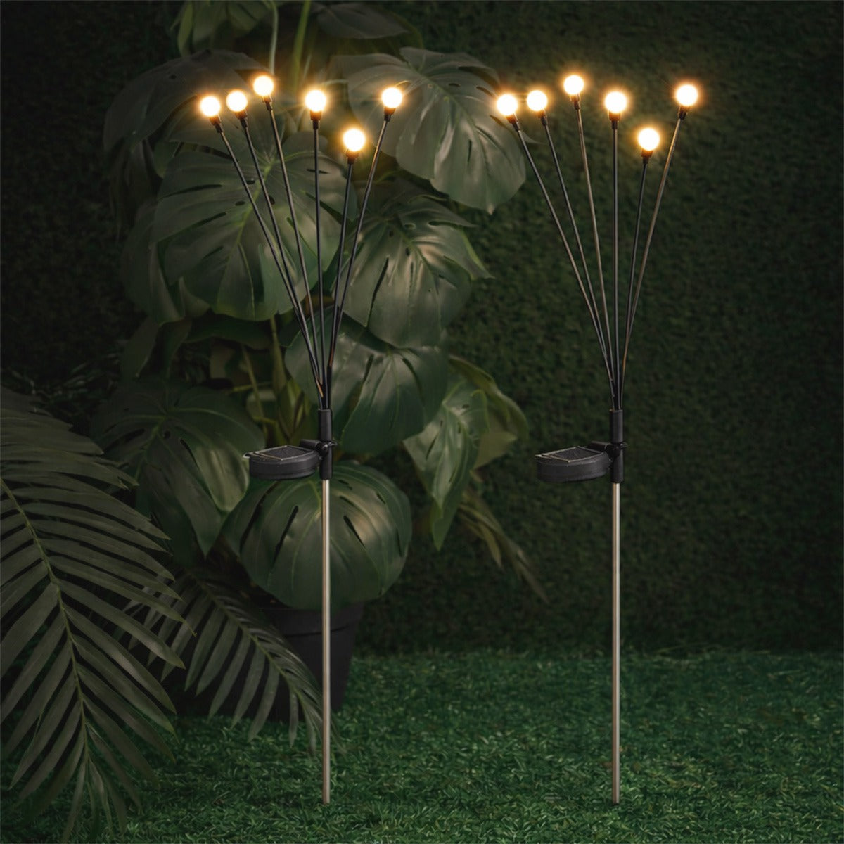 2-Pack Swaying Berries Solar Stake Lights - 65cm Warm White Outdoor Garden Lights