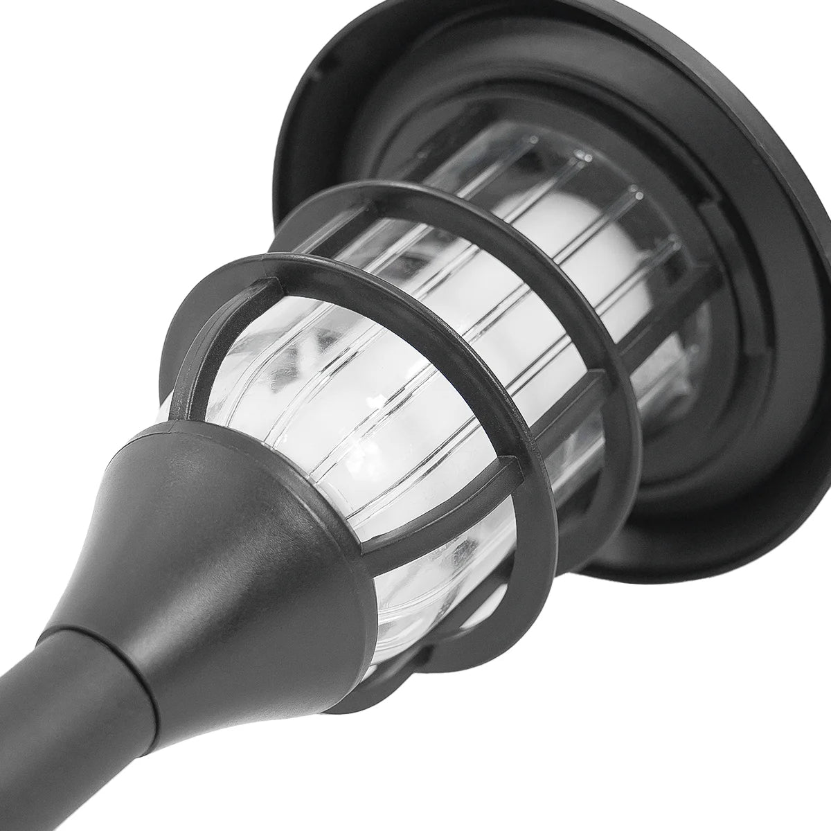 4 Garden Solar Stake Lights Dancing Flame 33cm