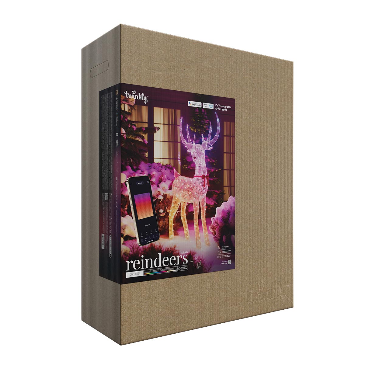 1.25m Twinkly Smart App Controlled Stag Light up Reindeer