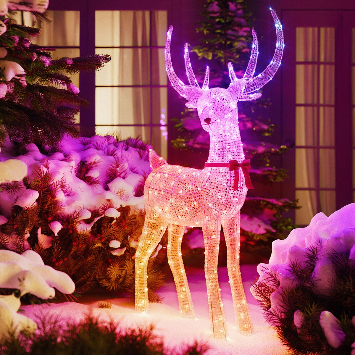1.25m Twinkly Smart App Controlled Stag Light up Reindeer