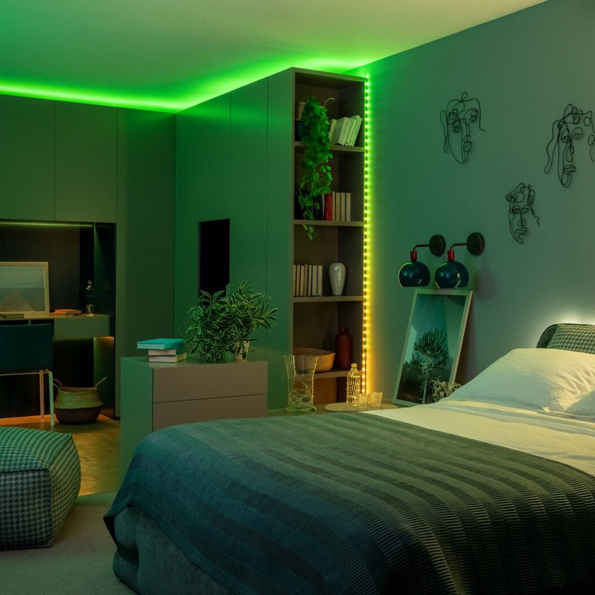 20m Smart App Controlled Twinkly Dot Lights, Black Cable - Gen II