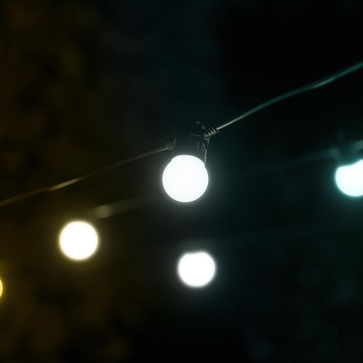 Smart App Controlled Twinkly Festoon Lights, Gold Edition - Gen II