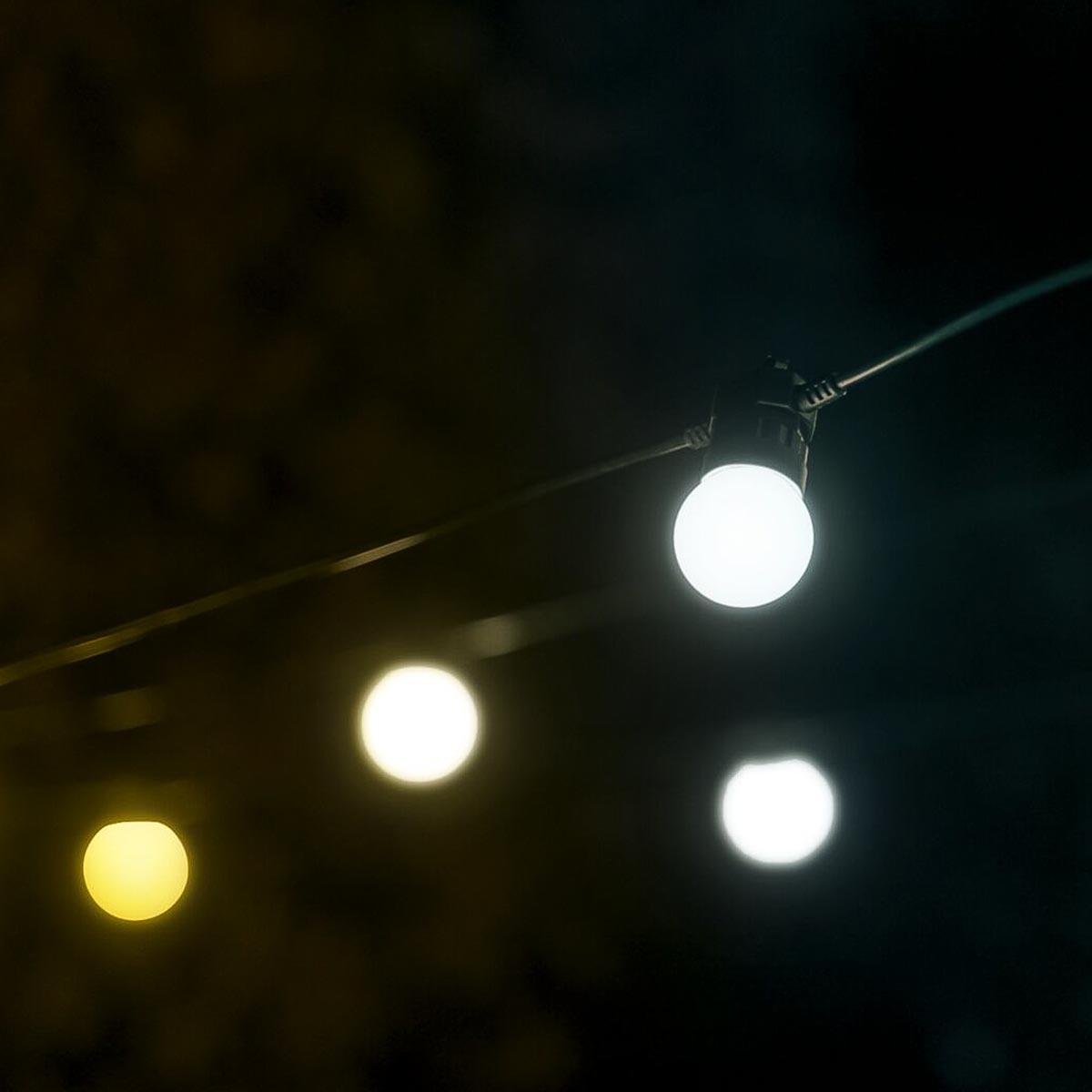 Smart App Controlled Twinkly Festoon Lights, Gold Edition - Gen II
