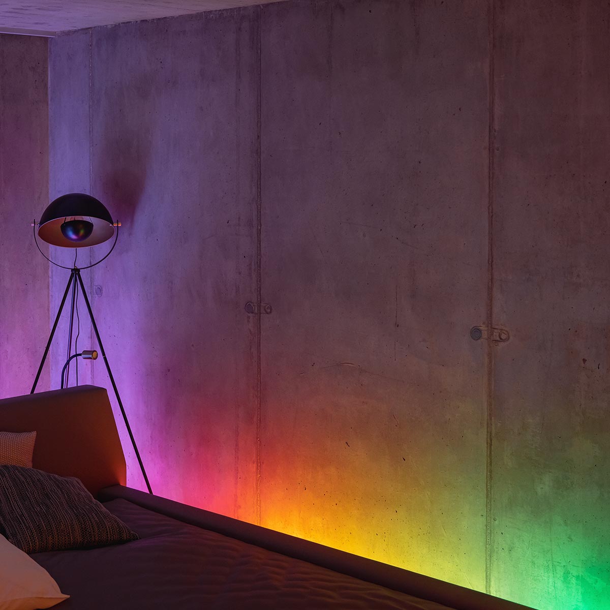 Smart App Controlled Twinkly Indoor Line Strip Light, Black Cable - Gen II