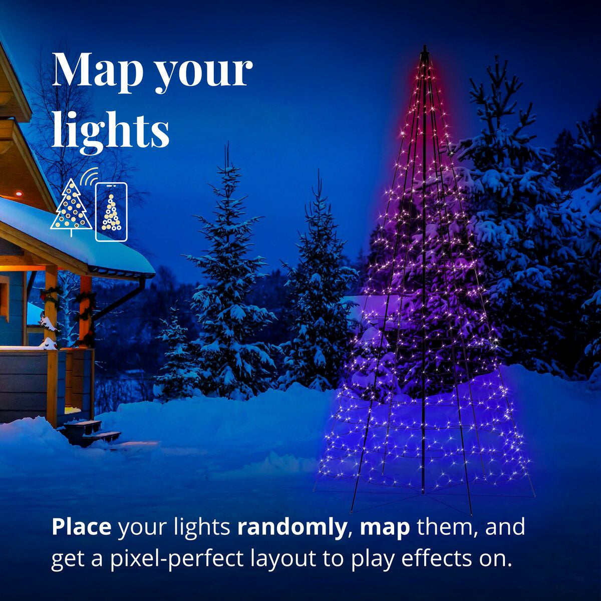 2m Smart App Controlled Twinkly Light Tree - Gen II